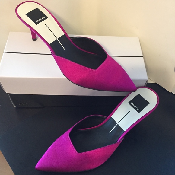 Dolce Vita Shoes - Dolce Vita Women's Rhyme Satin Mule Pumps